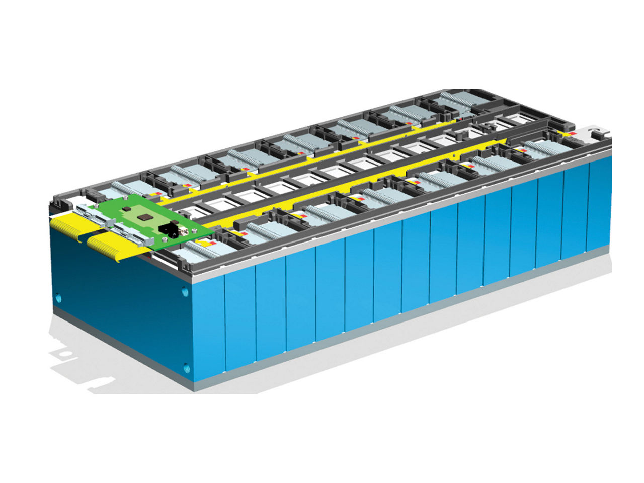 Volfinity cell contacting system with standalone cell sensing board.