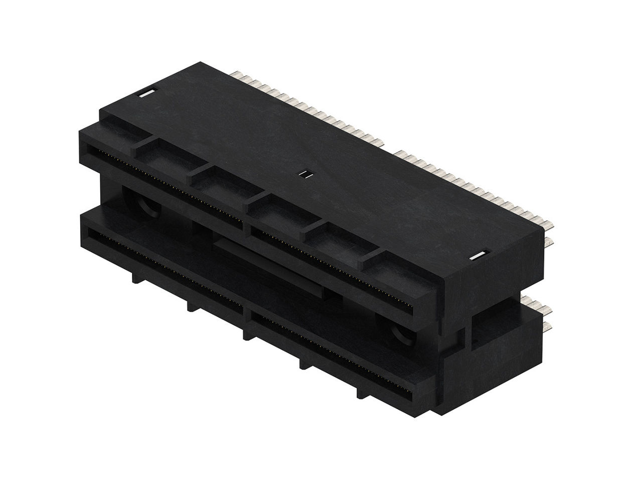 Molex XPO connector with 128 differential pairs.