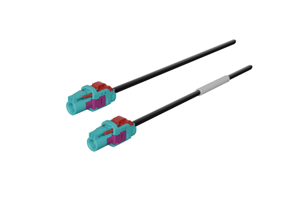 Molex HFM straight jack-to-HFM straigh jack off-the-shelf cable assembly.