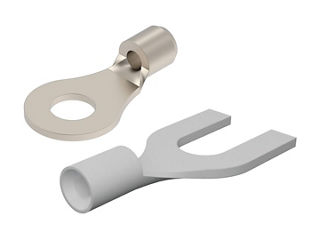 Metric ring and spade terminals.