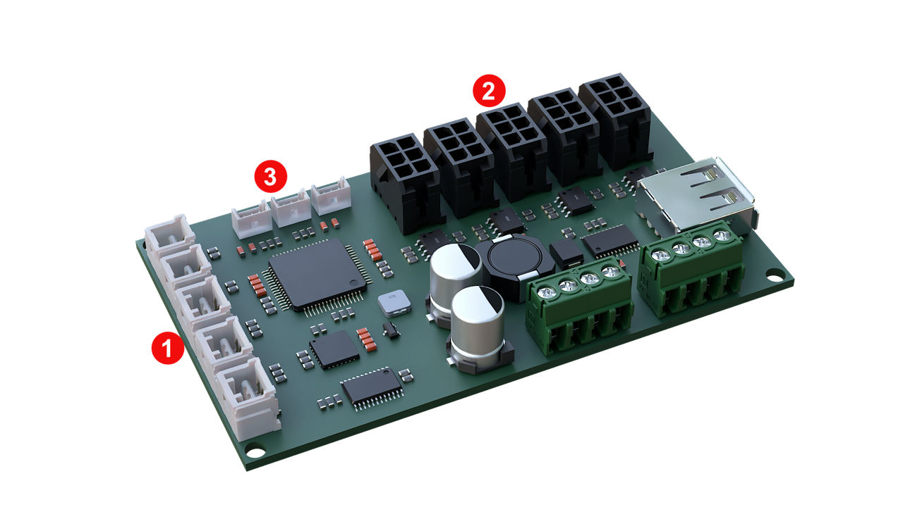 3D Printer Motion and Drive System Connectors 