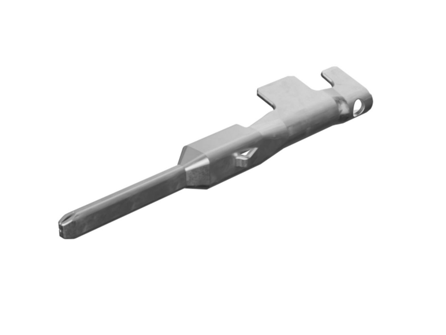 Molex MX150 male terminal.
